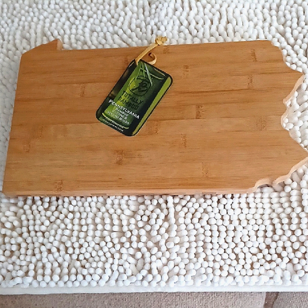 Bamboo Cutting Board - Pennsylvania Shape  NWT